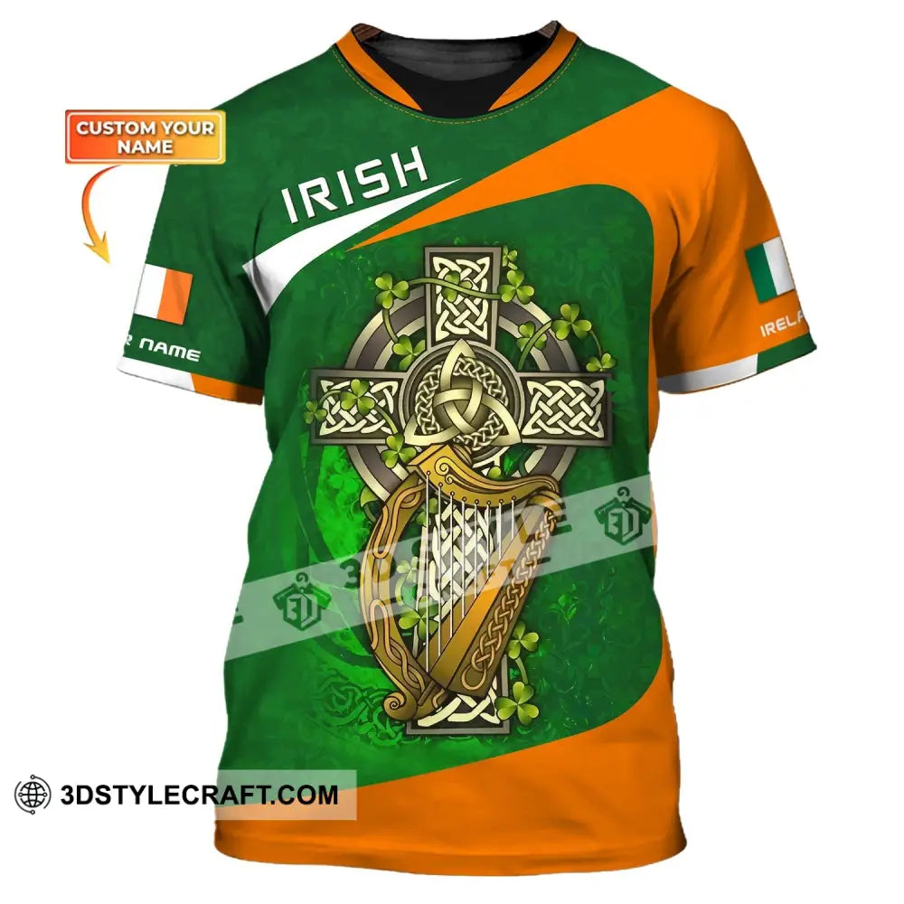 Unisex Shirt Custom Name Irish T-Shirt Ireland Hoodie Polo / S