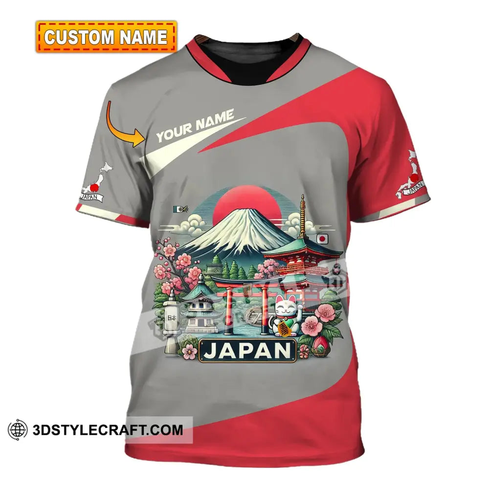 Unisex Shirt Custom Name Japan Love T-Shirt T-Shirt