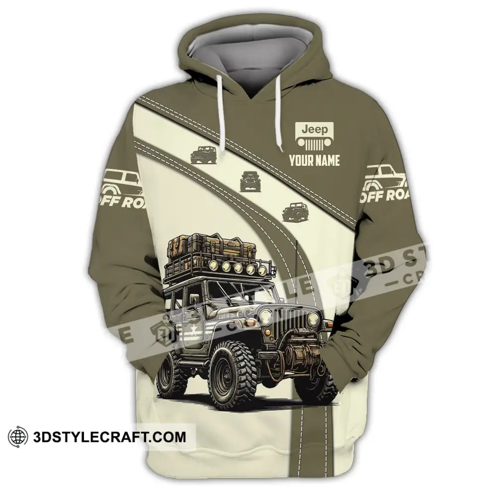 Unisex Shirt Custom Name Jeep Gladiator Polo Long Sleeve Hoodie / S T-Shirt