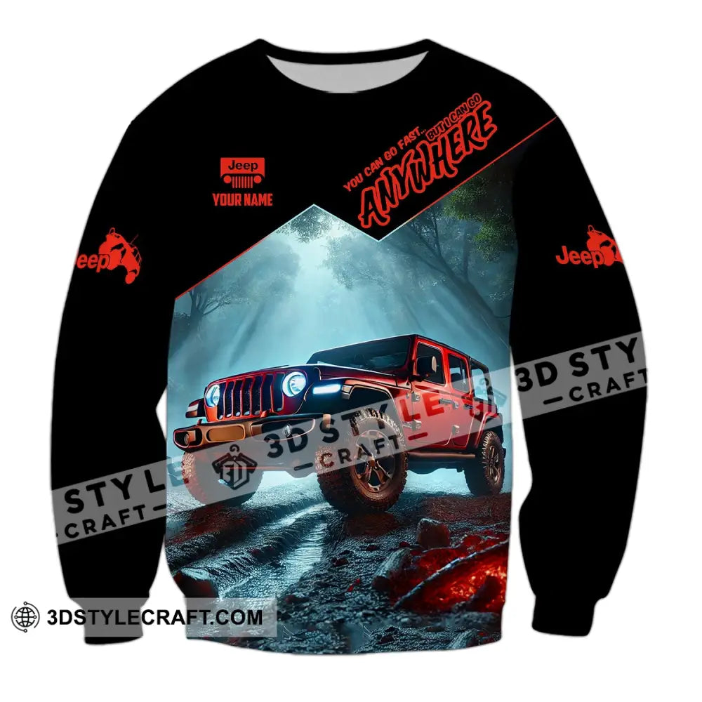 Unisex Shirt Custom Name Jeep Gladiator Polo Long Sleeve / S T-Shirt