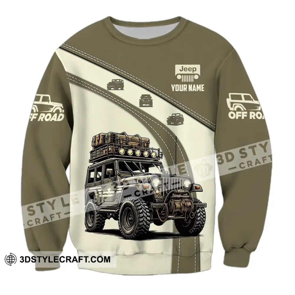 Unisex Shirt Custom Name Jeep Gladiator Polo Long Sleeve / S T-Shirt