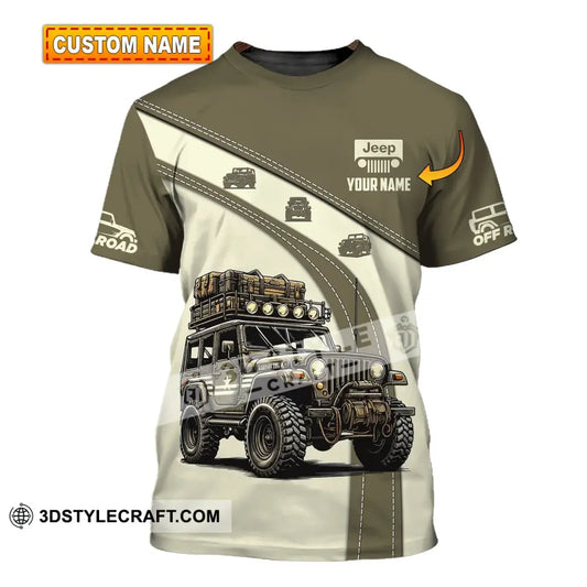 Unisex Shirt Custom Name Jeep Gladiator Polo Long Sleeve T-Shirt