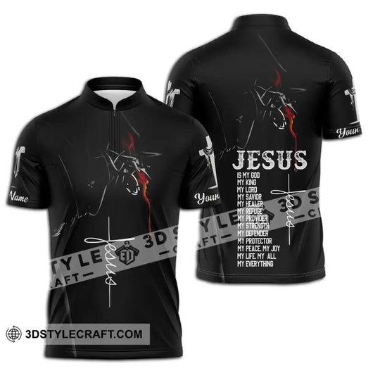 Unisex Shirt - Custom Name Jesus Shirt Jesus Is My God style option 2