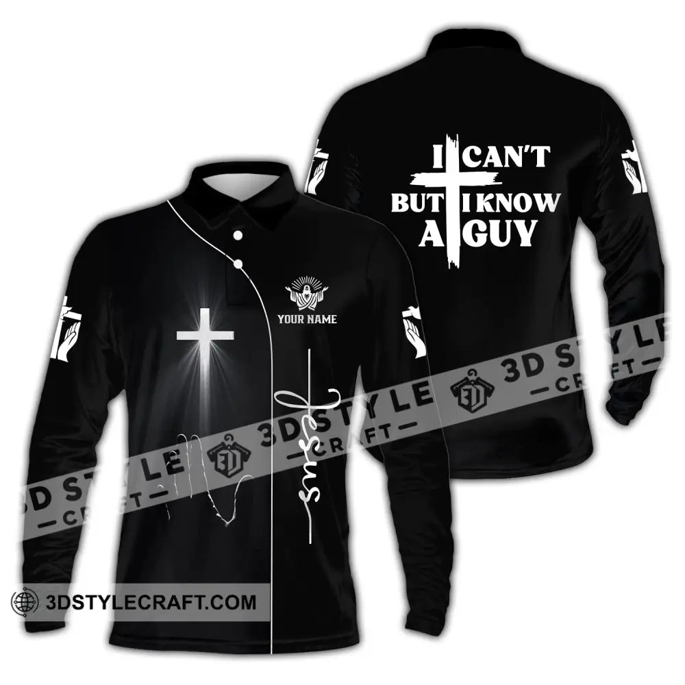 Unisex Shirt Custom Name Jesus Love T-Shirt Long Sleeve Polo / S T-Shirt