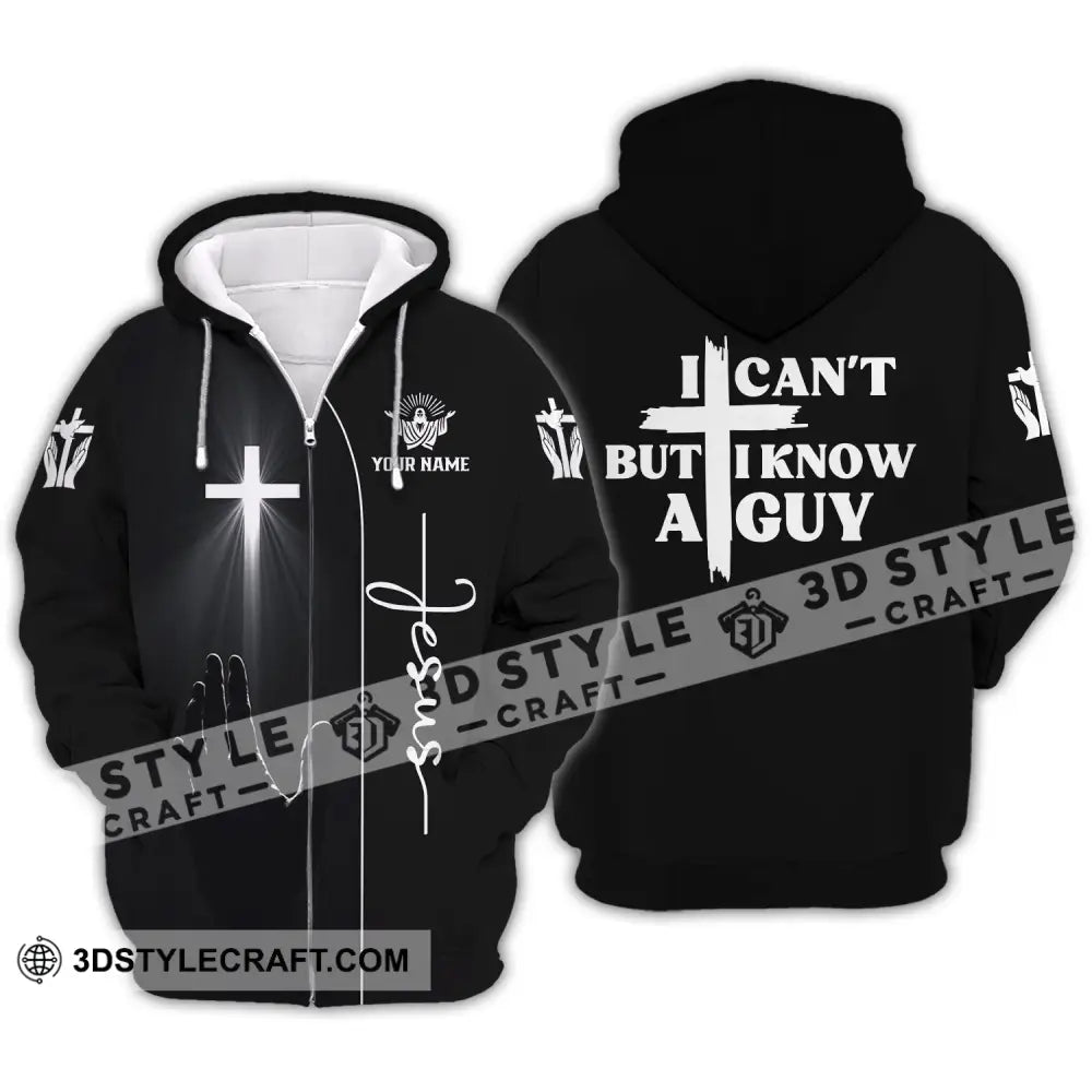 Unisex Shirt Custom Name Jesus Love T-Shirt Zipper Hoodie / S T-Shirt