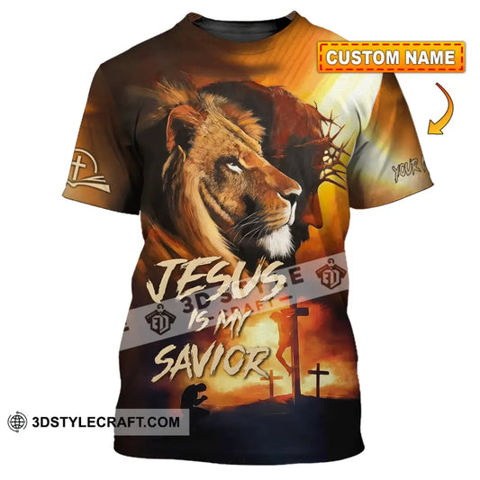 Unisex Shirt - Custom Name Jesus My Lion Savior T-Shirt