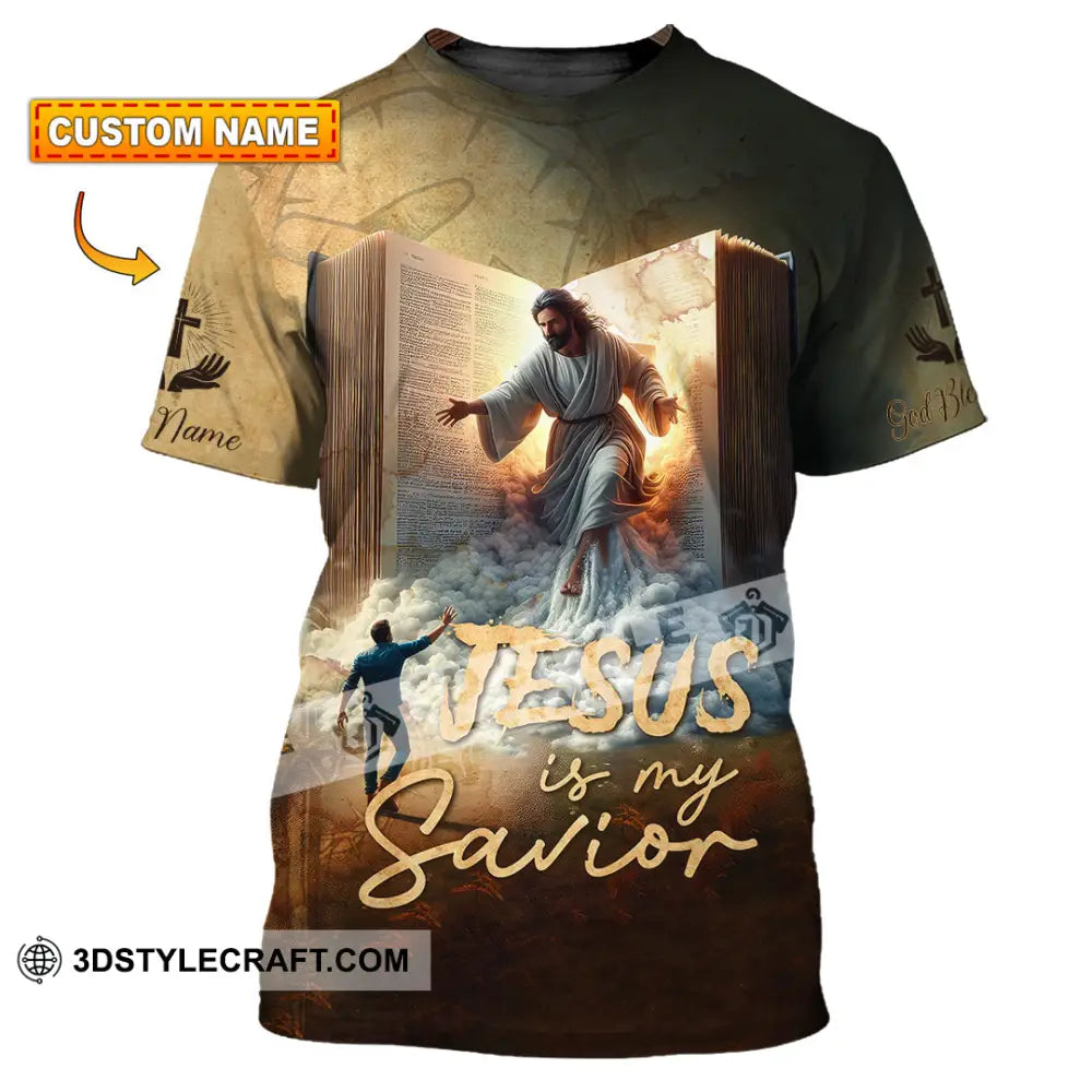 Unisex Shirt - Custom Name Jesus My Savior T-Shirt