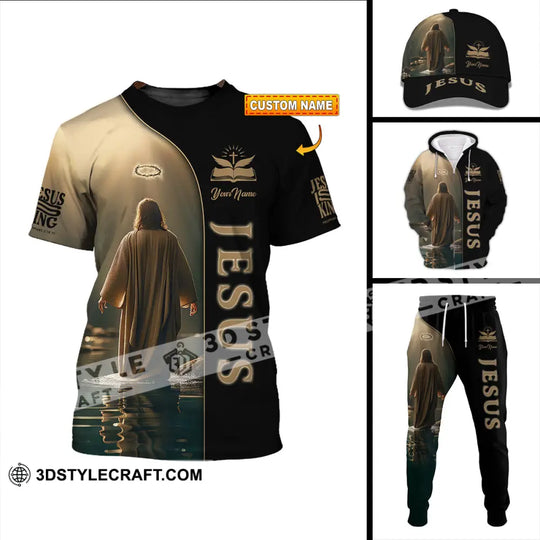 Unisex Shirt, Custom Name Jesus Shirt, Jesus Polo Long Sleeve Shirt, Christian Gift style option 3