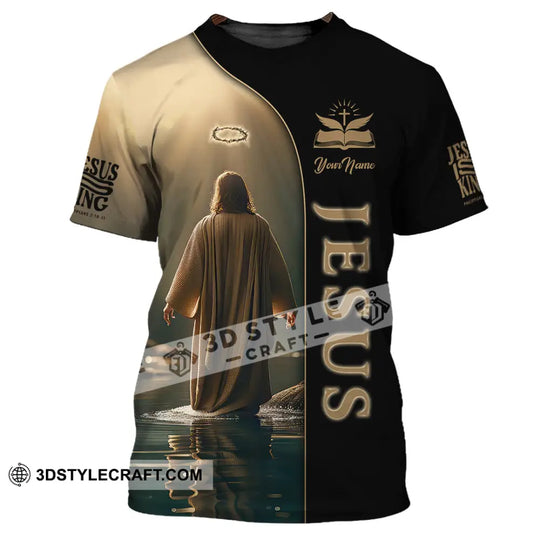 Unisex Shirt, Custom Name Jesus Shirt, Jesus Polo Long Sleeve Shirt, Christian Gift style option 2