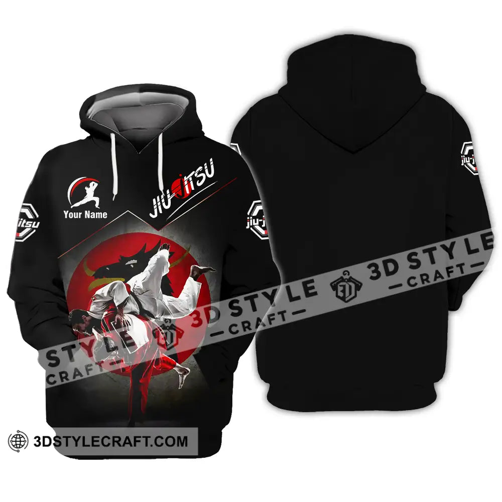 Unisex Shirt - Custom Name Jiu Jitsu Combat Hoodie / S T-Shirt