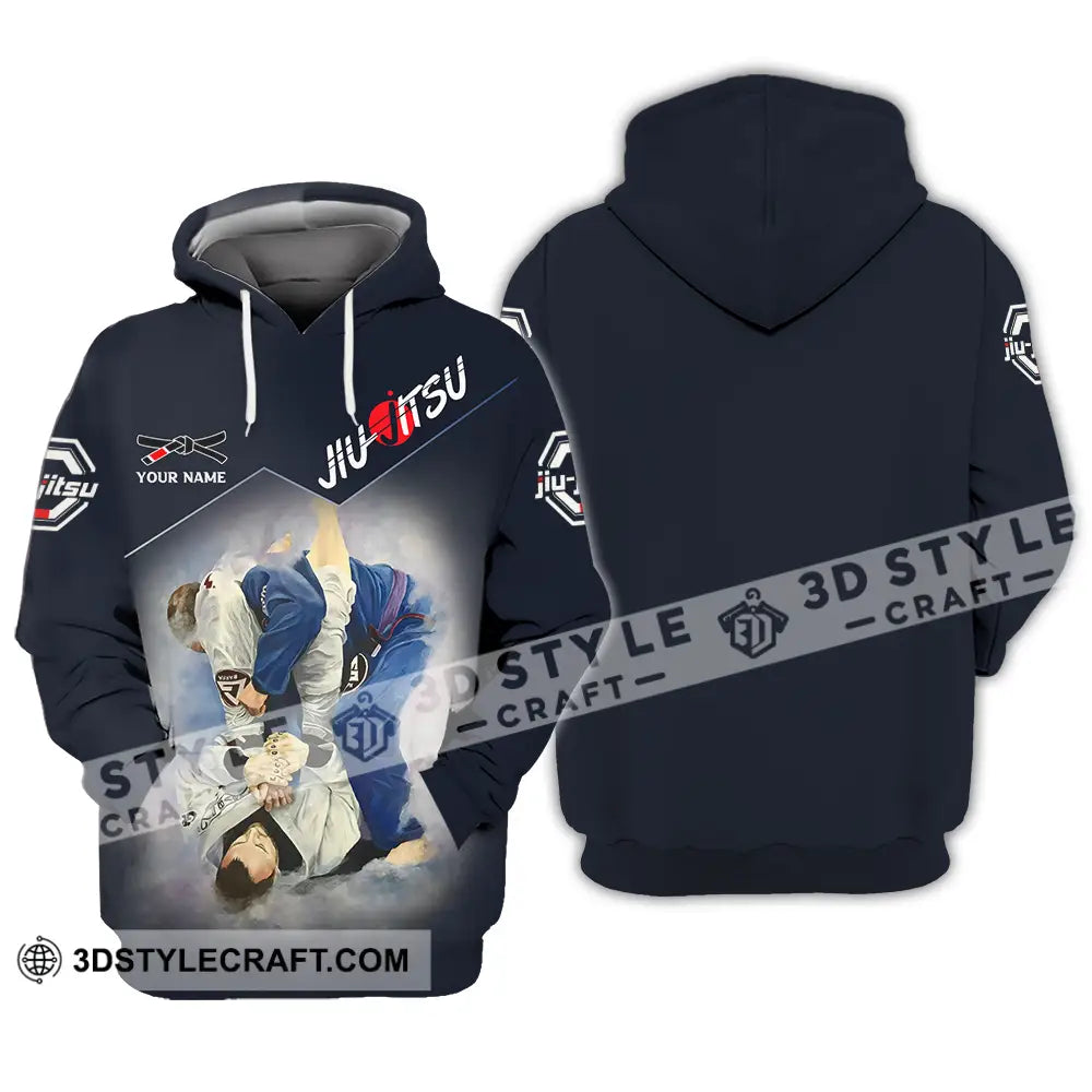 Unisex Shirt - Custom Name Jiu Jitsu Fighter Hoodie / S T-Shirt