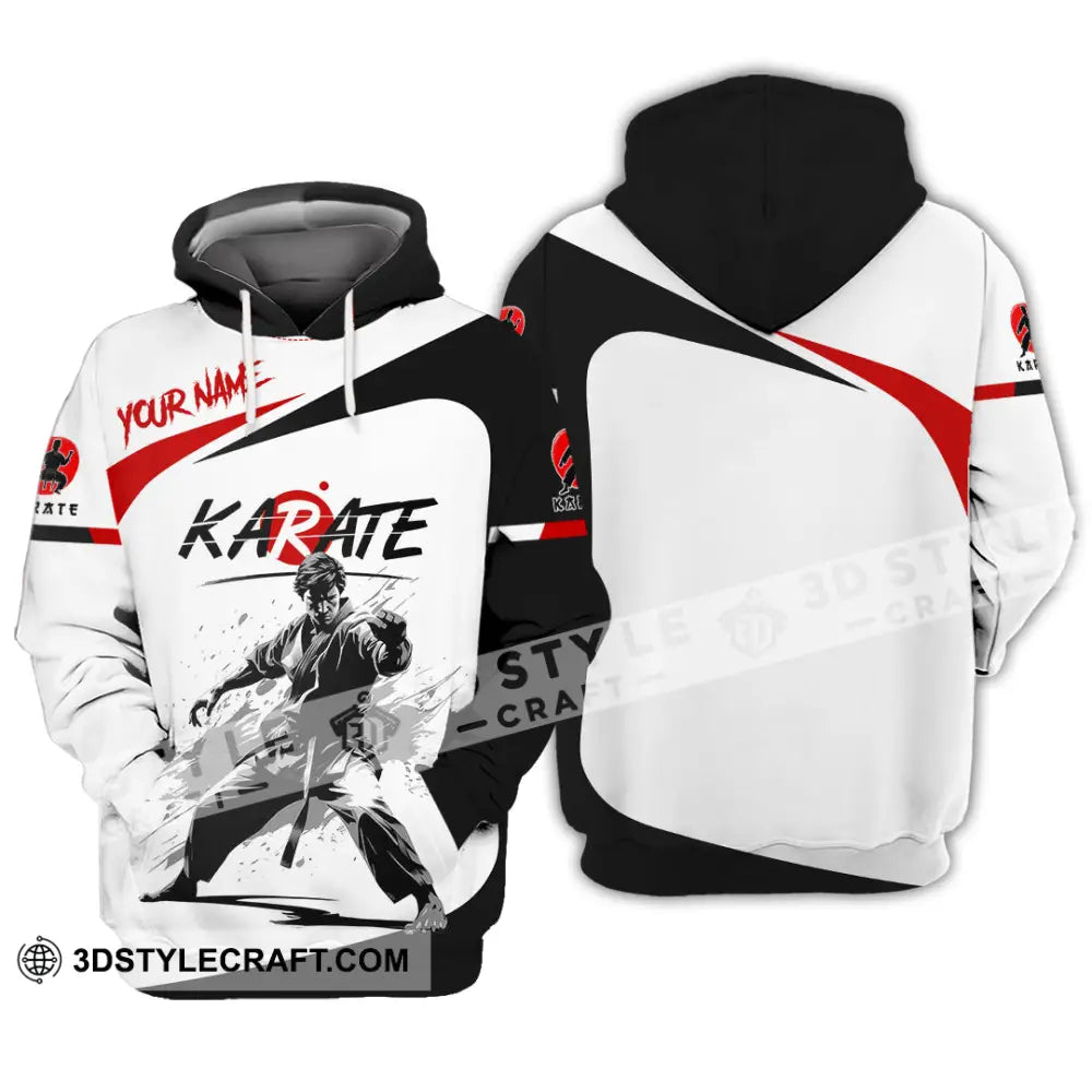 Unisex Shirt - Custom Name Karate Sport Fighter Hoodie / S T-Shirt