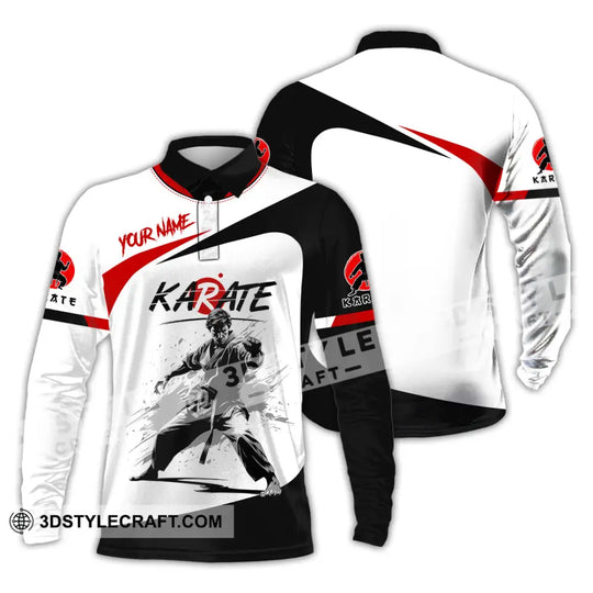 Unisex Shirt - Custom Name Karate Sport Shirt Fighter style option 3