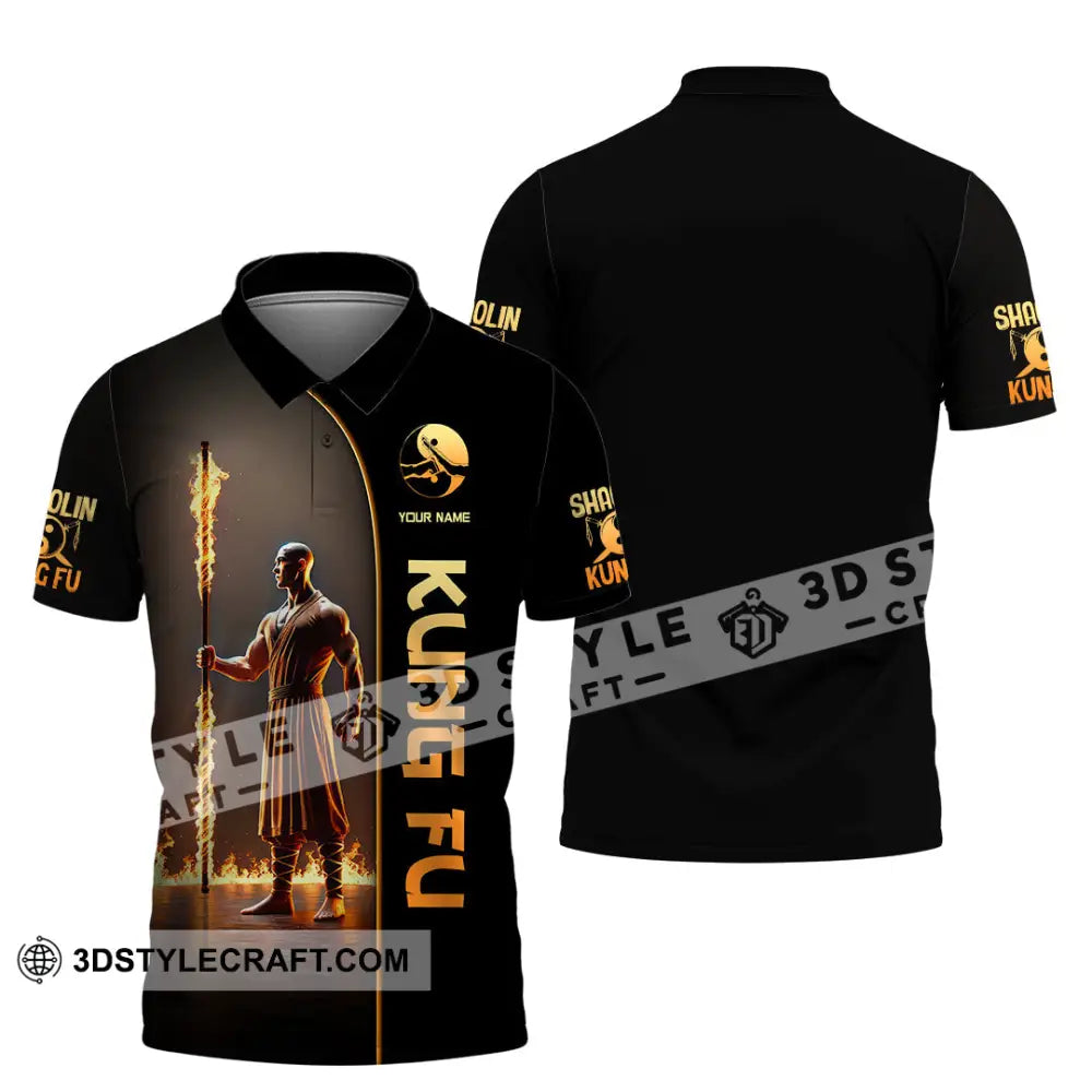 Unisex Shirt Custom Name Kung Fu Lover Gift Polo / S T-Shirt
