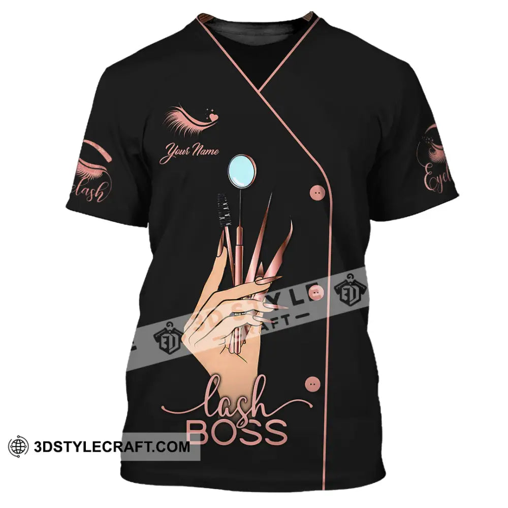 Unisex Shirt - Custom Name Lash Boss T-Shirt / S T-Shirt