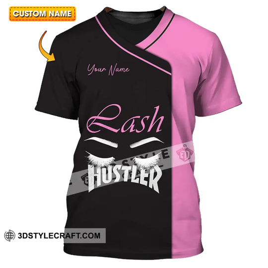 Unisex Shirt - Custom Name Shirt Lash Hustler style option 1