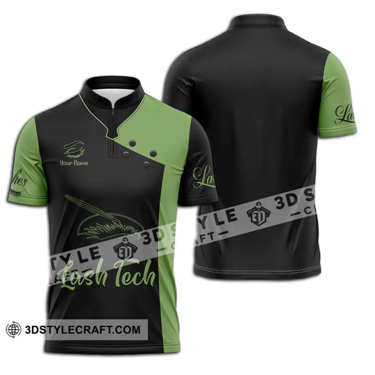 Unisex Shirt - Custom Name Lash Teach Forest And Black Shirt style option 2