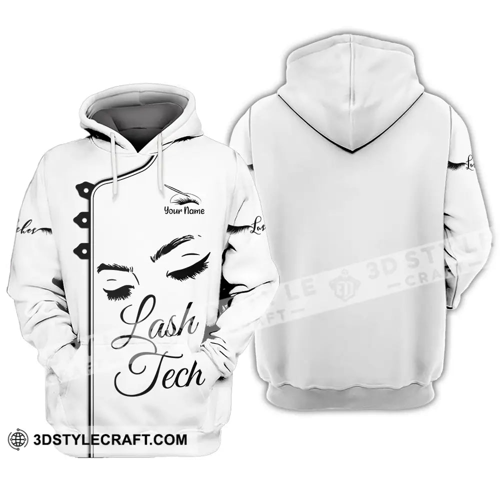 Unisex Shirt - Custom Name Lash Teach Light Hoodie / S T-Shirt