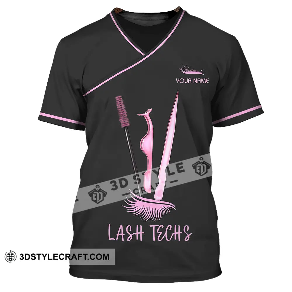 Unisex Shirt - Custom Name Lash Teaches T-Shirt / S T-Shirt