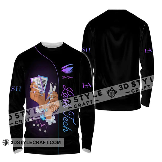 Unisex Shirt - Custom Name Shirt Lash Tech style option 4