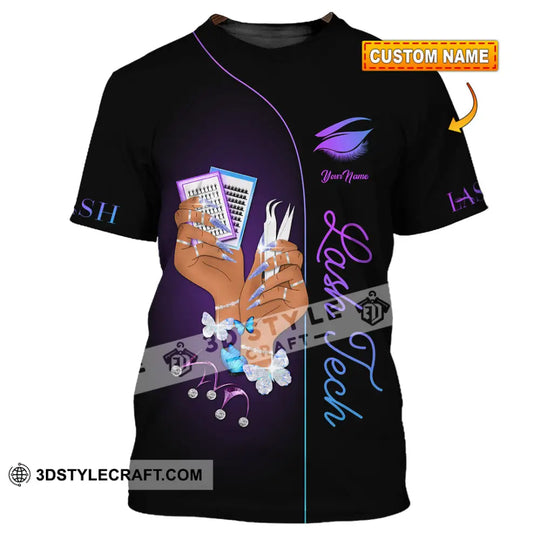Unisex Shirt - Custom Name Shirt Lash Tech style option 1