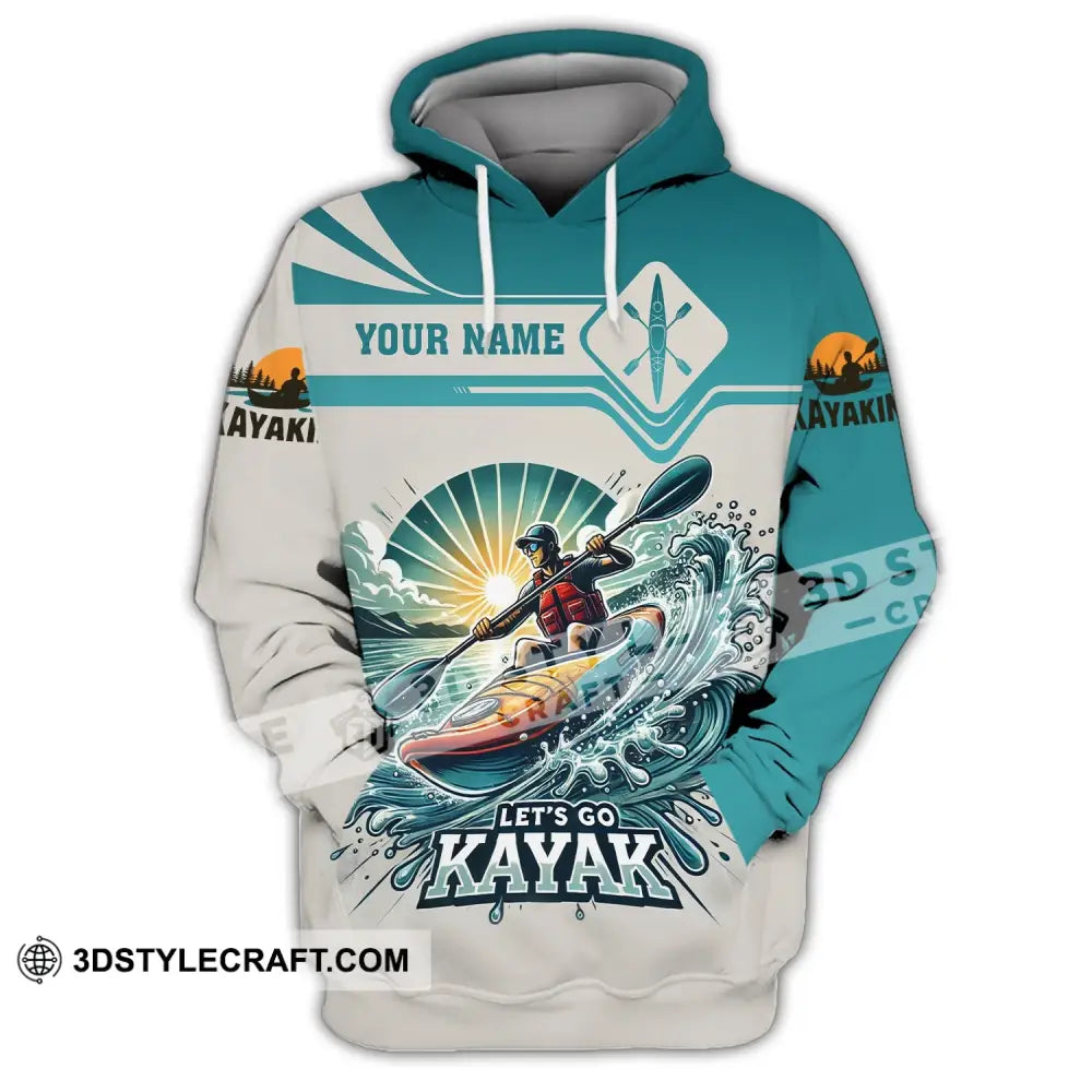 Unisex Shirt - Custom Name Let Go Kayak Hoodie / S T-Shirt