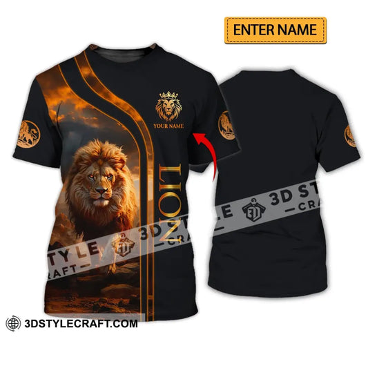 Unisex Shirt - Custom Name Lion T-Shirt