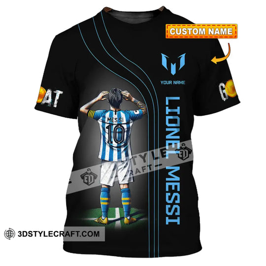 Unisex Shirt, Custom Name Lionel Messi Shirt, Football Lover Hoodie Shirt Polo Long Sleeve, Shirt for Lionel Messi Fans style option 1