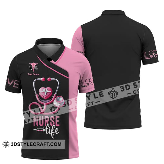 Unisex Shirt - Custom Name Shirt Love Nurse Life style option 3
