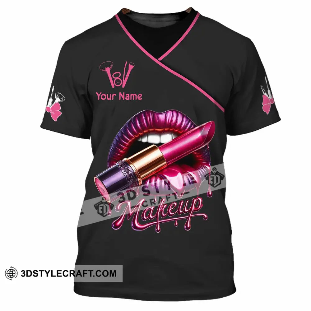 Unisex Shirt Custom Name Make Up Artist T-Shirt Gift / S T-Shirt