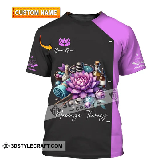 Unisex Shirt - Custom Name Massage Shirt, Massage Therapist Sportwear style option 1