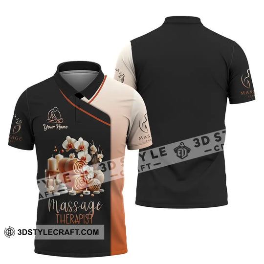Unisex Shirt, Custom Name Massage Therapist Shirt, T-Shirt for Massage Therapists, Massage Therapists Uniform style option 4