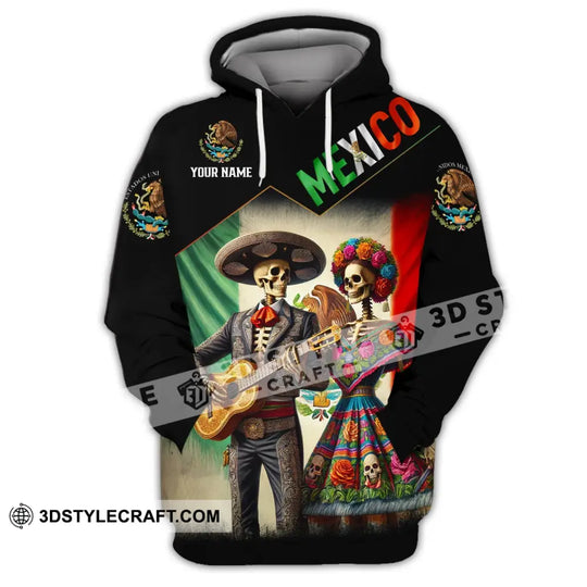 Unisex Shirt - Custom Name Shirt Mexico Couple style option 2