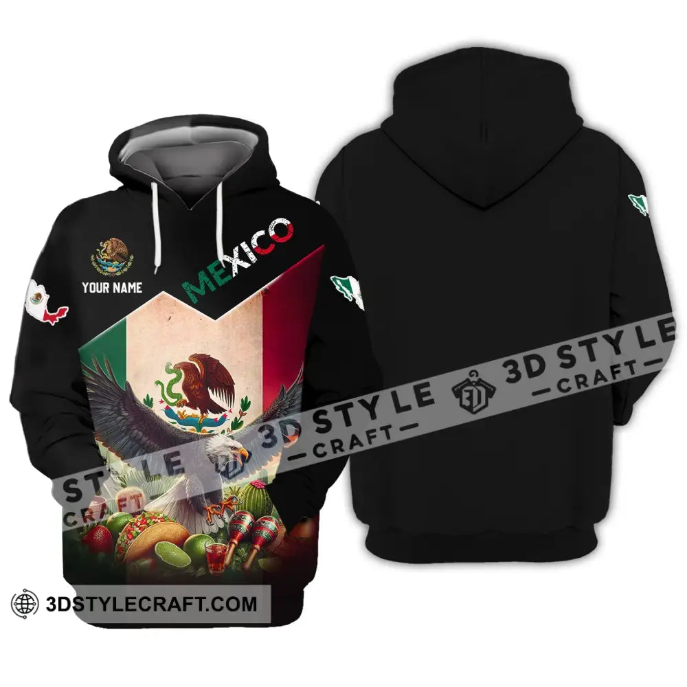 Unisex Shirt - Custom Name Mexico National Team Hoodie / S T-Shirt