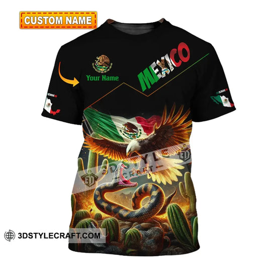 Unisex Shirt Custom Name Mexico Polo Long Sleeve Gift T-Shirt