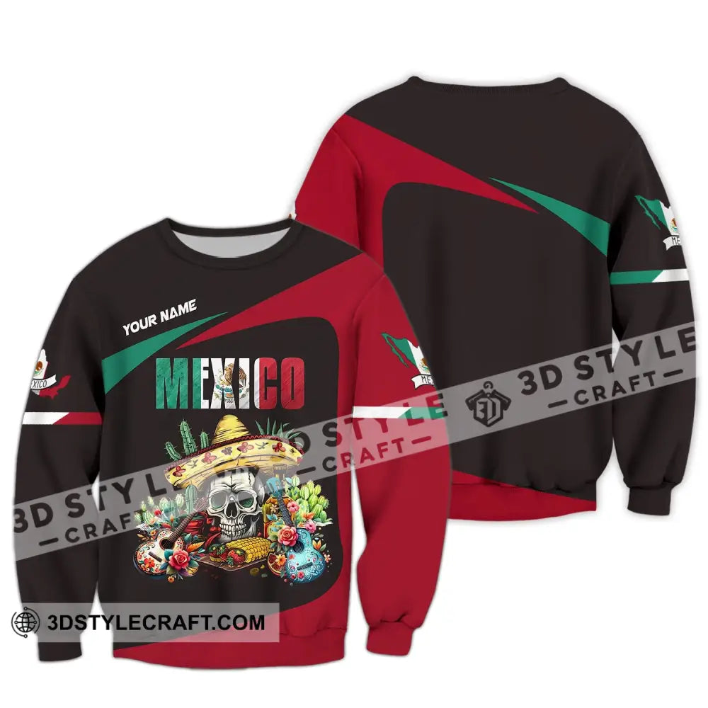 Unisex Shirt Custom Name Mexico Proud Polo Long Sleeve Gift / S T-Shirt