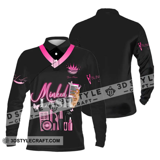 Unisex Shirt - Custom Name Minked Lash Shirt style option 3