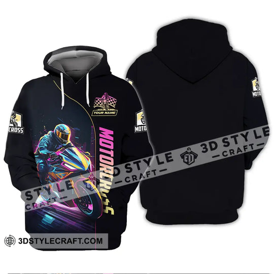 Unisex Shirt - Custom Name Moto Bike Player Sport Shirt, Motocross style option 3