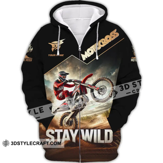Unisex Shirt, Custom Name Motocross Shirt, Motocross Polo Long Sleeve Shirt style option 3