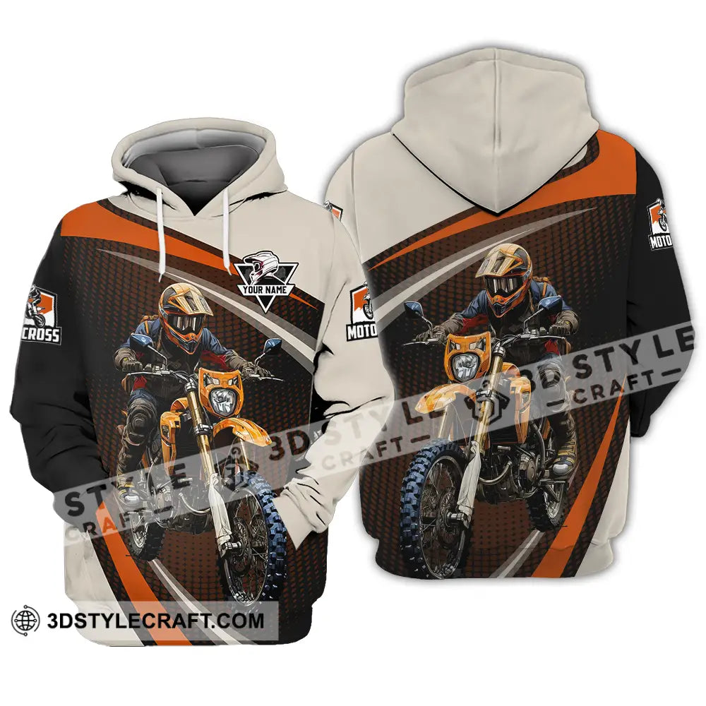 Unisex Shirt - Custom Name Motocross Racing Player Hoodie / S T-Shirt