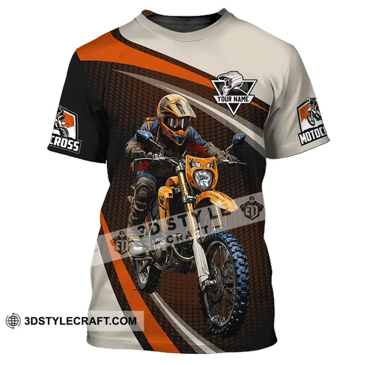 Unisex Shirt - Custom Name Motocross Racing Player T-Shirt / S T-Shirt