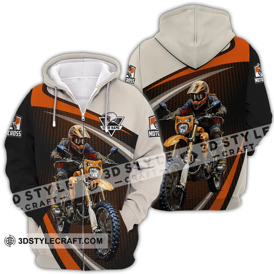 Unisex Shirt - Custom Name Motocross Shirt Racing Player style option 4