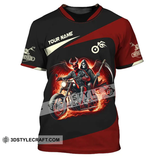Unisex Shirt, Custom Name Motorcycle Shirt, Motorcycle Polo Long Sleeve, Motorcycle Love T-Shirt style option 2