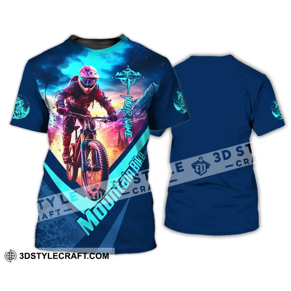 Unisex Shirt - Custom Name Mountain Bike Biker T-Shirt / S T-Shirt