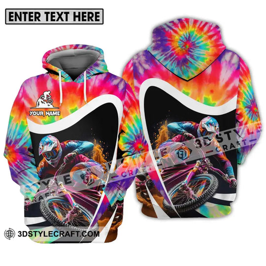 Unisex Shirt - Custom Name Mountain Bike Shirt For Player, Colourful style option 3