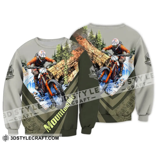 Unisex Shirt - Custom Name Mountain Bike Shirt For Player, Forest Icon style option 4