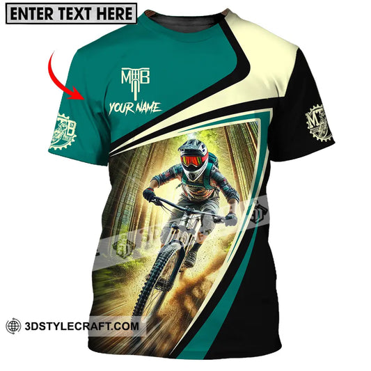 Unisex Shirt - Custom Name Mountain Bike For Player Icon T-Shirt