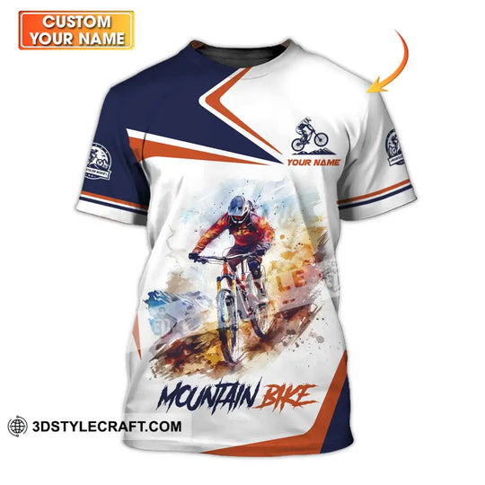 Unisex Shirt - Custom Name Mountain Bike Shirt, Mountain Bike Player style option 1