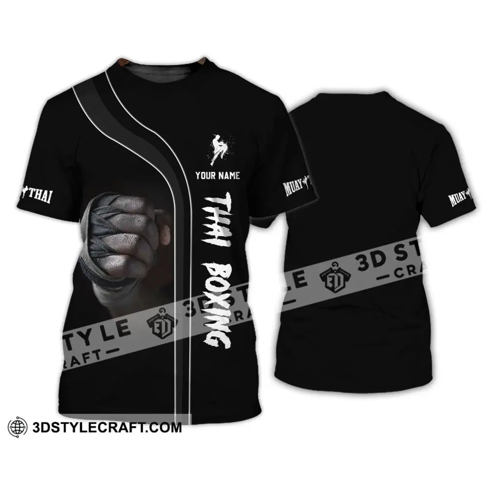 Unisex Shirt - Custom Name Muay Thai Boxing T-Shirt / S T-Shirt