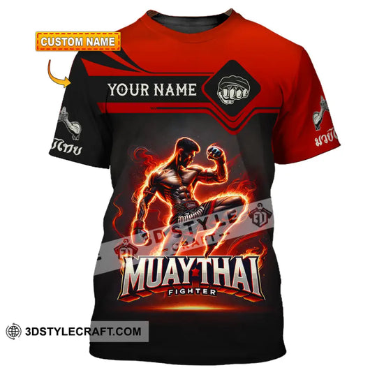 Unisex Shirt, Custom Name Muay Thai Shirt, Muay Thai Polo Long Sleeve Shirt, Muay Thai Gift style option 1